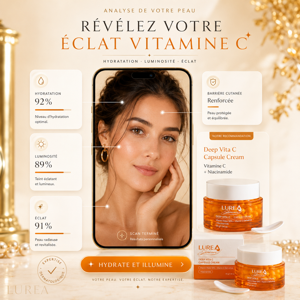 Crème capsules de vitamine C