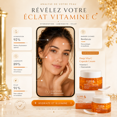 Crème capsules de vitamine C